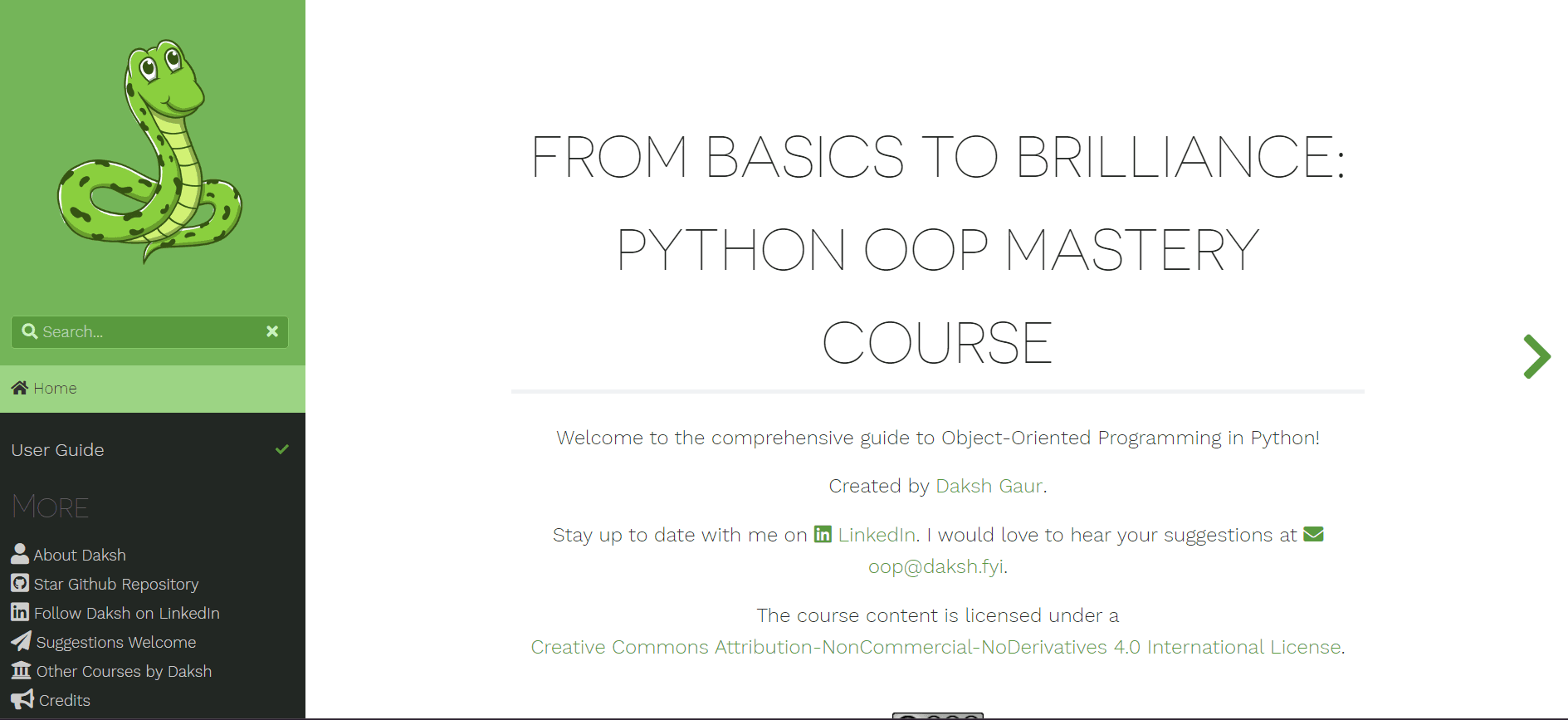 Learn Object Oriented Programming in Python course image